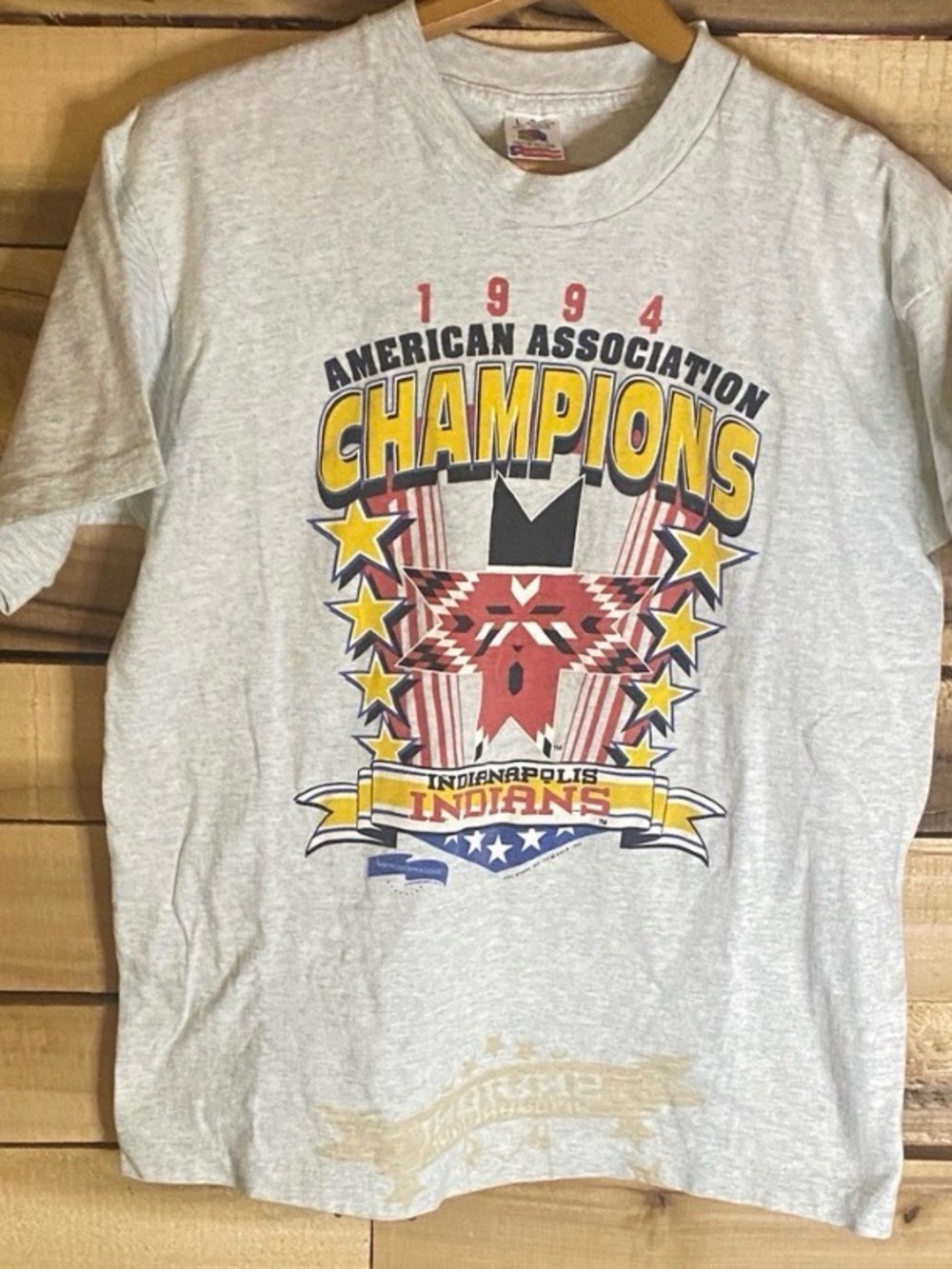 Vintage 1994 Indianapolis Indians AAA baseball T-Shirt size M made in USA